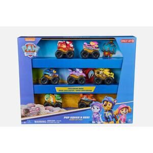 PAW Patrol Pup Squad Rescue Wheels Racers Gift Pack 7 pc Exclusive Roxi NWT